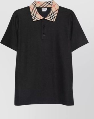 Burberry cotton classic fit short-sleeve polo shirt