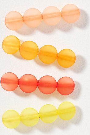 Anthropologie Citrus Barrettes, Set of 4