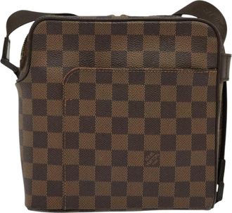 Louis Vuitton Olav Brown Canvas Shoulder Bag (Pre-Owned)