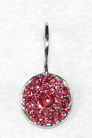 Mariana Womens Round Drop Earrings In Pink