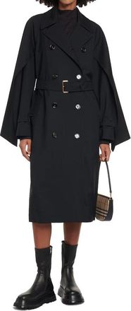 Burberry Womens Black Polyester Coat Clothing