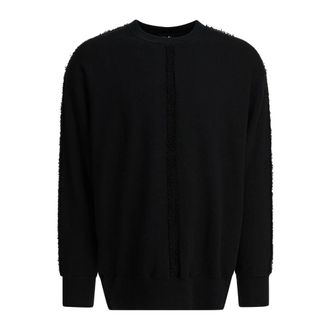 Comme Des Gar&ccedil;ons Distressed Seam Sweatshirt - Heren - Sweatshirts & Hoodies - Zwart - Maat: L Katoen