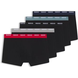 HUGO BOSS Mens Hugo Trnk Five Pack in Black