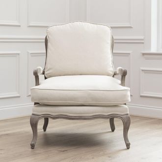 Voyage Maison Florence Natural Linen Country Chair