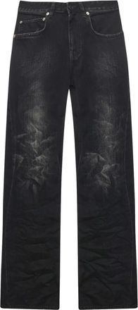 Balenciaga Straight Jeans, female, Black, Size: W26 Wide-Leg Denim Pants