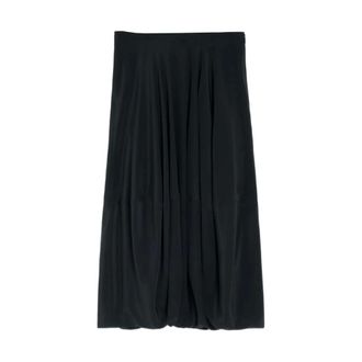 Christophe Lemaire Midi Skirts, female, Black, XS, Black Balloon Midi Skirt