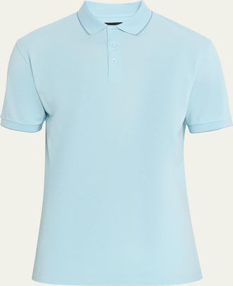 Giorgio Armani Mens Cotton Pique Polo Shirt