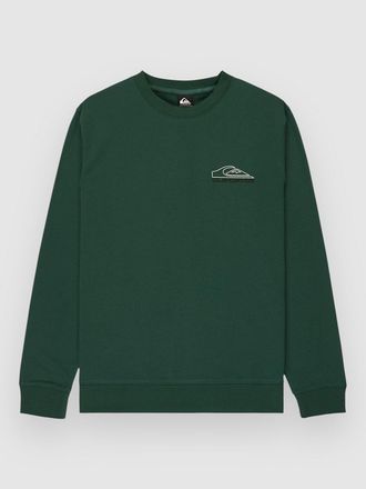 Quiksilver Basic Graphic Crew Sweater gr&uuml;n