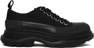 Alexander McQueen Tread Slick Sneakers - Dames - Sneakers - Zwart - 36 1/2 EU - Leer - Schoenen