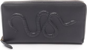 Gucci Black Leather Long Wallet (Bi-Fold) (Pre-Owned)