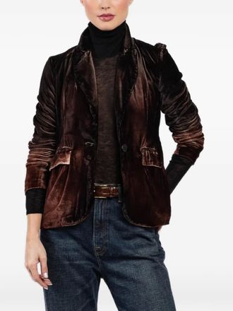 Avant Toi flap-pockets buttoned jacket - Brown