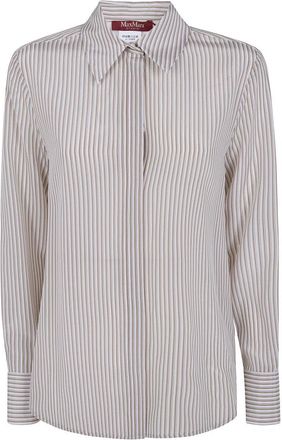 Max Mara Mstflirt Shirt - Dames - Overhemden - Bruin - 2XS - Overhemden