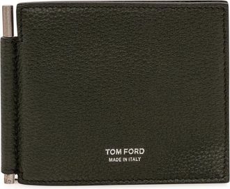 Tom Ford Portemonnee met geldclip - Heren - Portefeuilles - Zwart - ONE Size - Leer - Accessoires