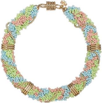 Tory Burch Curiosity Short Necklace in Green Multi at Nordstrom