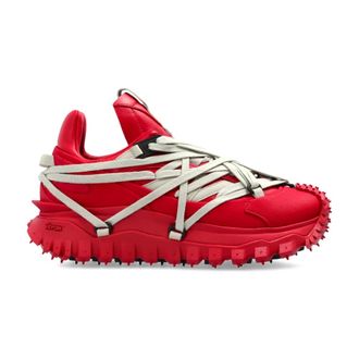 Rick Owens Sneakers, female, Red, Size: 9 US Trailgrip Megalace Sneakers