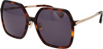 Max Mara Brown Acetate Womens Sunglasses