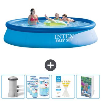 Intex Piscina Easy Set Redonda - 396x84 Cm - 7-piezas Scb107