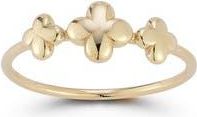 Ember Fine Jewelry Clover Trio Ring in Gold at Nordstrom Rack, Size 7