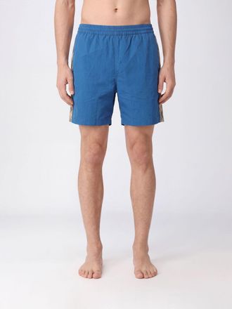 Burberry Boxer da mare in nylon con motivo check e bande laterali