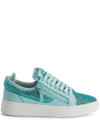 Giuseppe Zanotti Sneakers GZ94 con strass - Blu