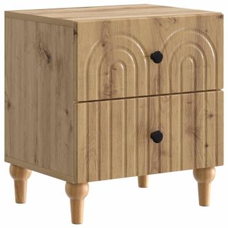 vidaXL Armario De Noche Con Caj&oacute;n Roble Artesanal 43 X 34,5 X 48 Cm Vidaxl