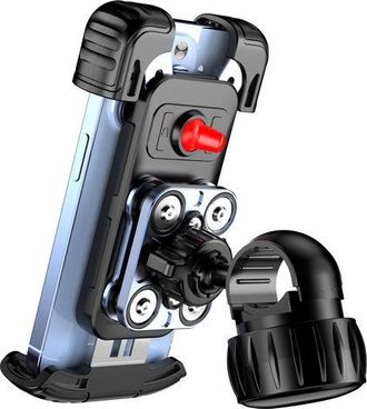 OEM Soporte Para Tel&eacute;fono De Motocicleta 2025 [&uacute;ltimo Amortiguador] Soporte Universal Para Tel&eacute;fono De Bicicleta, Antivibraci&oacute;n Para Iphone 16/15/14 Pro M