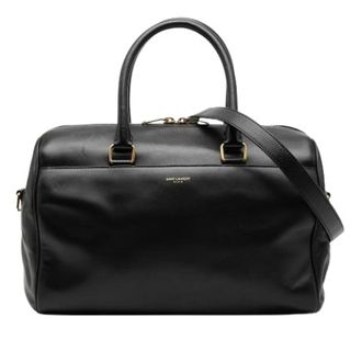 Saint Laurent Pre-owned Weekend Bags, female, Black, Size: ONE SIZE Pre-owned Classic Duffle 6