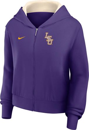 Nike LSU Legacy Nike Womens College Full-Zip Hoodie in Purple | 035D0F1FLSN-VCU