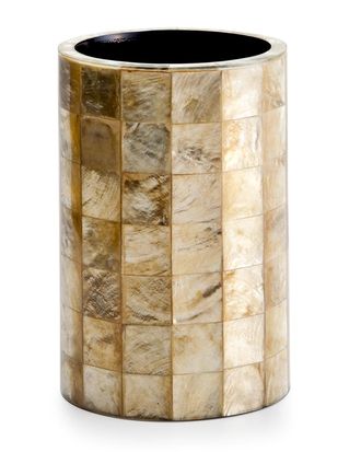 Labrazel Capiz Champagne Brush Holder
