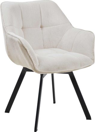 Clp Clp - Silla De Comedor Jordi Con Tapizado De Pana Crema