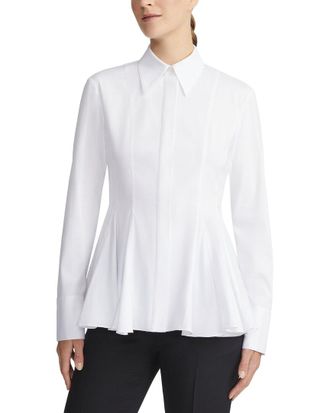 Lafayette 148 New York Godet Peplum Shirt