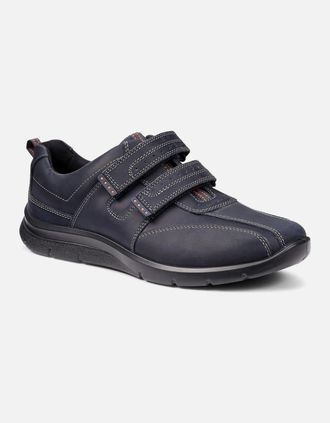 Hotter Mens Energise Mens Riptape Casual Shoe - Black - Size: 9.5