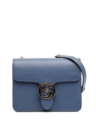 【GUCCI】HAND BAG BLUE GG Marmont medium shoulder bag in light blue leather | GUCCI® CA