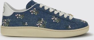 Valentino Garavani Sneakers Royco in denim di cotone con ricami floreali