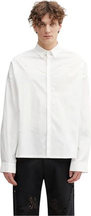 Heliot Emil Heliot Emil, Overhemden, Heren, Wit, L, Katoen, Relaxed Katoenen Shirt