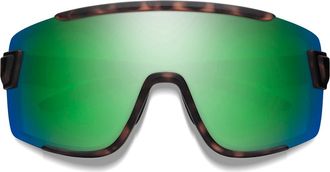 Smith Wildcat 140mm ChromaPop Polarized Shield Snow Goggles in Tortoise /Green at Nordstrom