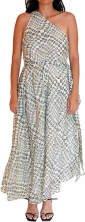 Rujuta Sheth Ana Dress In Illusion Block Print