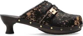 Scholl Pescura Claire Clog - Dames - Klompen - Bruin - 38 EU - Leer - Schoenen