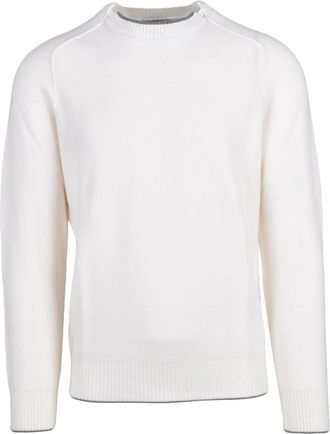 KANGRA Pullover met ronde hals - Heren - Ronde hals truien - Wit - L - Wol - Truien & Vesten