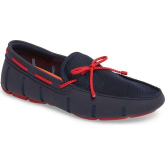 Swims Lace Loafer in Navy/Navy/Red at Nordstrom Rack, Size 12