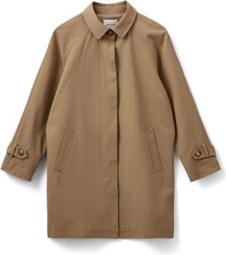 Sofie Schnoor Jassen, Dames, Bruin, XL, Katoen, Klassieke Kamel Trenchcoat Filippasw