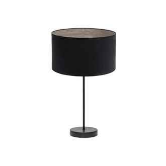 Fabrilamp Sobremesa alto tania 1xe27 negro/negro-madera gris 62x30x30 cm