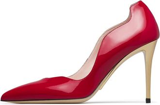 Loriblu Pump - Dames - Pumps - Rood - 41 EU - Leer - Schoenen