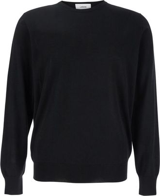Lardini Black Crew Neck Sweater
