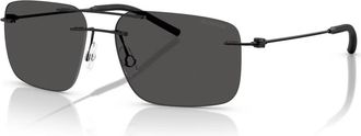 Moncler Zonnebril - Heren - Zonnebrillen - Zwart - 56 MM - Accessoires