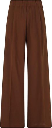 Semicouture Wide Broeken - Dames - Wijde Broeken - Bruin - M - Broeken