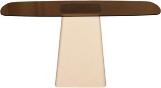 Moloo en cristal ahumado y metal marfil