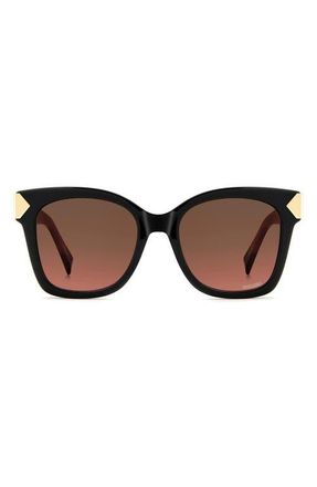 Missoni 52mm Gradient Square Sunglasses in Black/Brown Pink Sf at Nordstrom