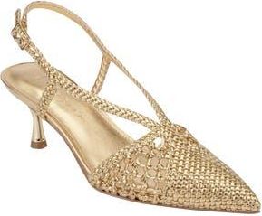 Marc Fisher Reagan Slingback Pump in Gold at Nordstrom Rack, Size 10