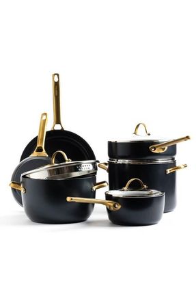 GreenPan Reserve 10-Piece Ceramic Nonstick Cookware Set in Black at Nordstrom